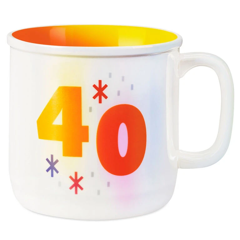 Hallmark 40 Mug, 16 Oz. 1 Hallmark 40 Mug, 16 Oz.