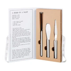 Breakfast Tools In Cardboard Book Box, Set Of 3 -Kitchen Supplies Sale Breakfast Tools in Cardboard Book Box J2320 03