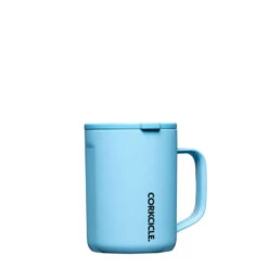 Kitchen Supplies Sale -Kitchen Supplies Sale Corkcicle Aqua Blue Stainless Steel Mug With Lid 2516SAN 02
