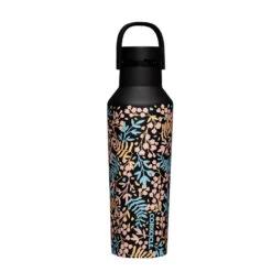 Corkcicle Radiant Garden Stainless Steel Sport Canteen, 20 Oz. -Kitchen Supplies Sale Corkcicle Black Floral Insulated Water Bottle 2020PRG 03