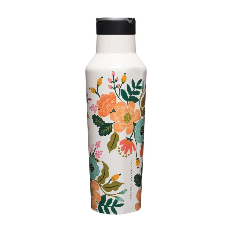 Corkcicle Rifle Paper Co. Stainless Steel Lively Floral Sport Canteen, 20 Oz. 1 Corkcicle Rifle Paper Co. Stainless Steel Lively Floral Sport Canteen, 20 Oz.