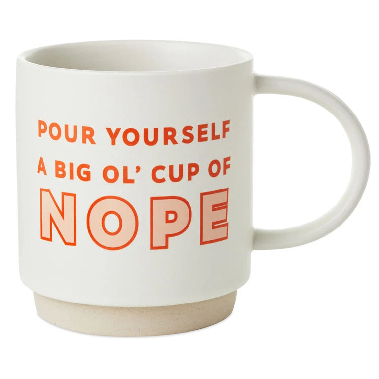 Hallmark Cup Of Nope Funny Mug, 16 Oz. 1 Hallmark Cup Of Nope Funny Mug, 16 Oz.