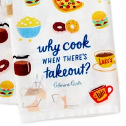 Hallmark Gilmore Girls Why Cook Tea Towel -Kitchen Supplies Sale Gilmore Girls Why Cook Kitchen Towel 1PCL1009 03
