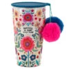 Natural Life Grateful Stainless Steel Pom-Pom Tumbler, 15 Oz.