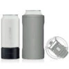 BruMate Matte Gray Stainless Steel 3-in-1 Can Cooler, 12/16 Oz.
