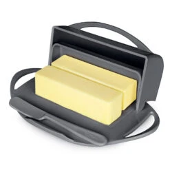 Gray Butterie Flip-Top Butter Dish 7 Gray Butterie Flip-Top Butter Dish -Kitchen Supplies Sale Gray Plastic FlipTop Butter Dish With Knife BTRGRY1010 04
