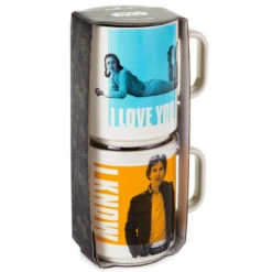 Hallmark Star Wars™ Han Solo™ And Princess Leia™ Bespin™ I Love You I Know Stacking Mugs, Set Of 2 5 Hallmark Star Wars™ Han Solo™ And Princess Leia™ Bespin™ I Love You I Know Stacking Mugs, Set Of 2 -Kitchen Supplies Sale Han Solo and Princess Leia Blue and Orange Mugs 1SHP2148 03