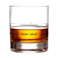 Man Cave Man Down Rocks Glass, 10 Oz. -Kitchen Supplies Sale Man Cave Man Down Rocks Glass PRC6002 03