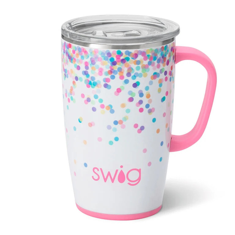 Swig Confetti Stainless Steel Travel Mug, 18 Oz. 1 Swig Confetti Stainless Steel Travel Mug, 18 Oz.