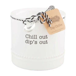 Mud Pie Chill Out Dip Chiller And Spoon, Set Of 2