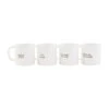 Mud Pie Funny Mugs, Set Of 4