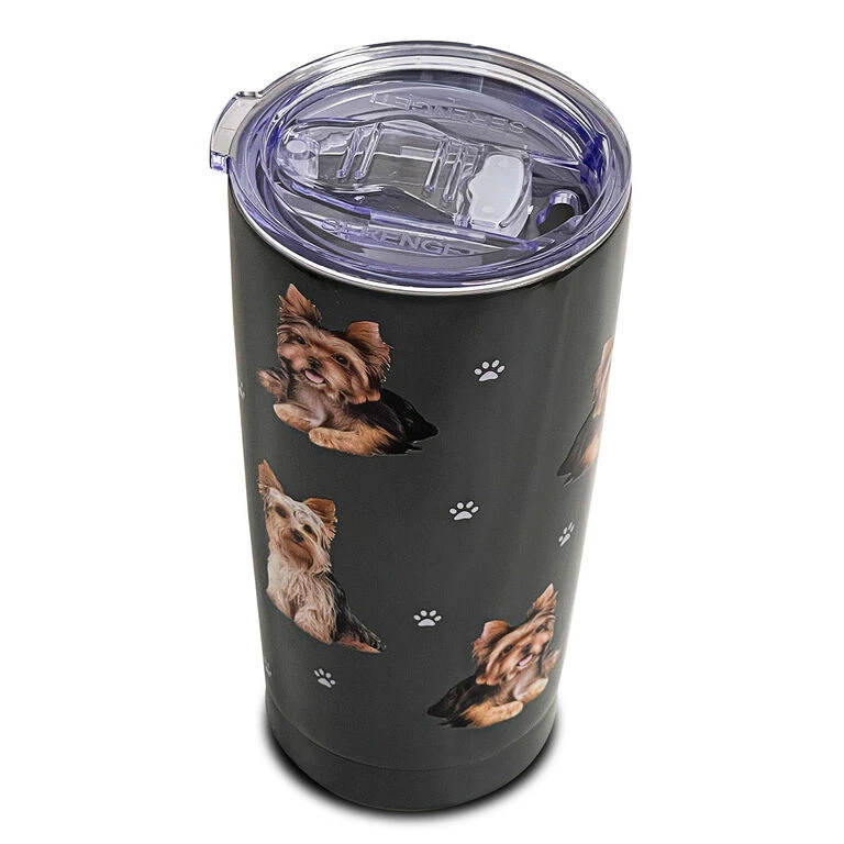 E&S Pets Yorkshire Terrier Stainless Steel Tumbler, 20 Oz. 2 E&S Pets Yorkshire Terrier Stainless Steel Tumbler, 20 Oz. - Image 2